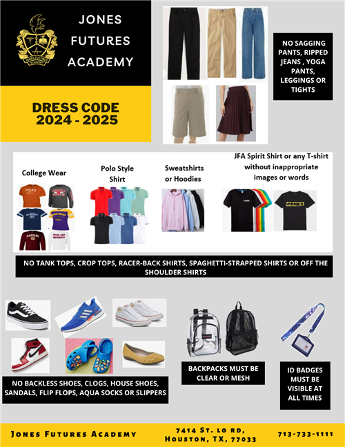 JFA Dress Code 2024-2025